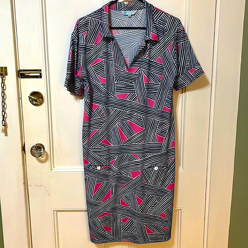Escapada Living Navy & Pink Dress